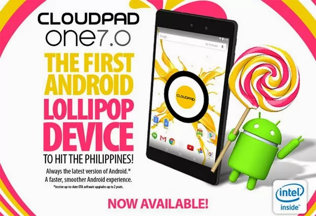 CloudFone CloudPad One 7.0 – First Android 5.0 Lollipop Tablet from a Local Brand in the Philippines