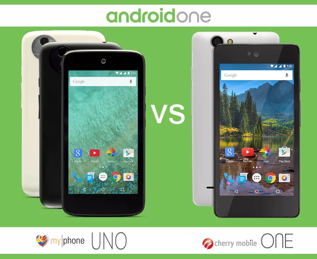MyPhone Uno vs Cherry Mobile One – Android One Smartphones Specs Face Off! (UPDATED)