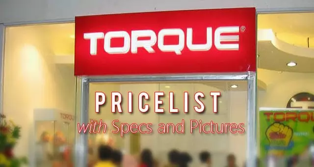 Torque Pricelist 2015 with Specs and Features