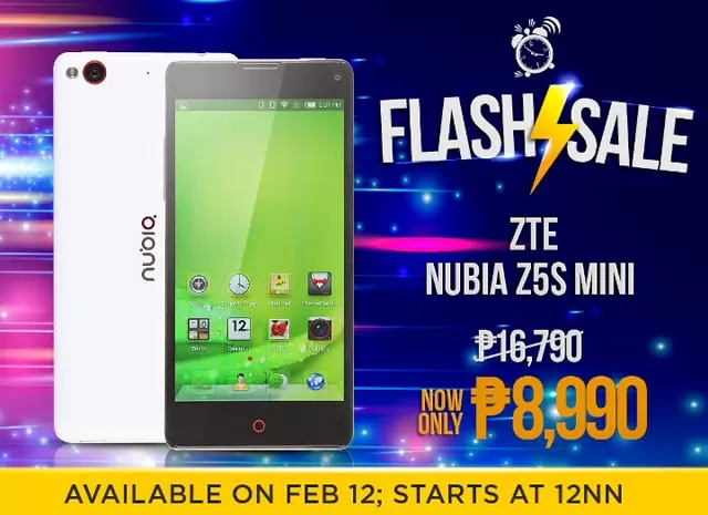 ZTE Nubia Z5S Mini to Go On 46% Discounted Flash Sale on February 12 at Lazada