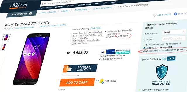 Asus Zenfone 2 Shows Up on Lazada Philippines