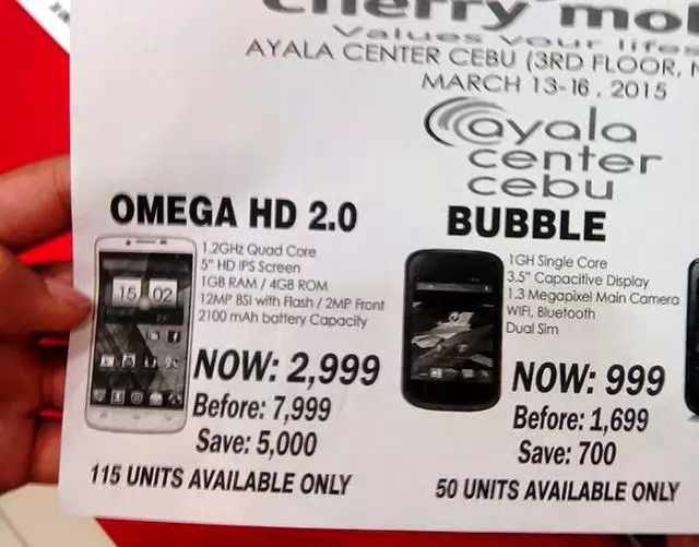 Cherry Mobile Drops the Omega HD 2.0’s Price to ₱2,999 this Weekend