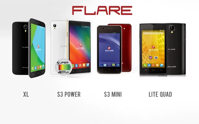 Cherry Mobile Intros the New Flare Series with the XL, S3 Power, S3 Mini and Lite Quad