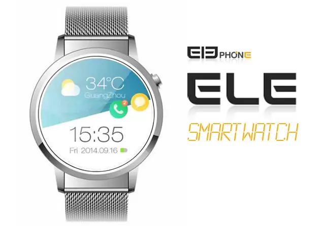Elephone Ele is a ₱5000 Android Wear Smartwatch with Circular Display