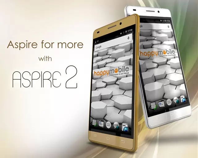 Happy Mobile Aspire 2 Has an Aluminum Frame and Glass Back Cover for ₱4,999