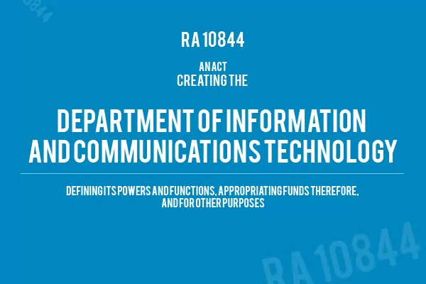 PNoy Signs RA 10844 Creating Department of Information and Communications Technology