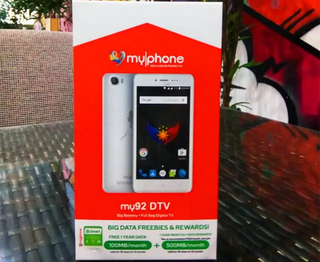 MyPhone my92 DTV; A smartphone with Big Battery and Full Seg Digital TV