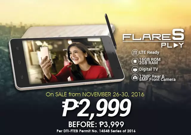 Cherry Mobile Flare S Play on Sale with ₱1000 Discount for ₱2,999