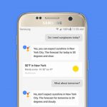 The Google Assistant running on the Samsung Galaxy S7.