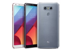 The three color options of the LG G6.