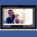 Facebook Live on a macbook.