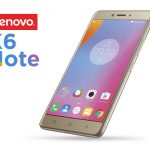 Lenovo K6 Note in gold.