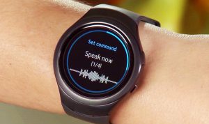 Samsung's S Voice on the Gear S2.