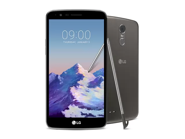The LG Stylus 3 in gray.