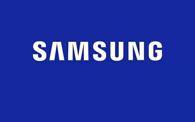 Samsung logo.