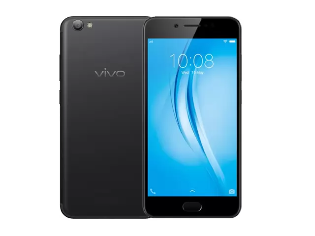 The Vivo V5s smartphone in black.