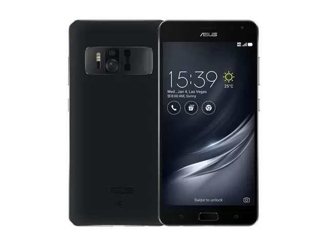 The ASUS Zenfone AR smartphone in black.