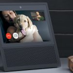 Video calling using the Amazon Echo Show.