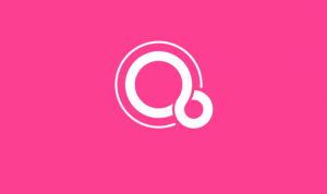 Fuchsia OS logo.