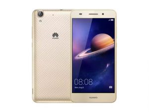 The Huawei Y6 II smartphone in gold.