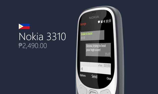 Official price of the new Nokia 3310 in the Philippines