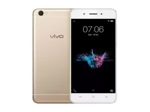 The Vivo Y55s smartphone in gold.