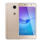 The Huawei Y5 2017 smartphone in gold.