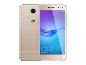 The Huawei Y5 2017 smartphone in gold.