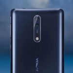 This is the dual rear camera of the Nokia 8 smartphone.