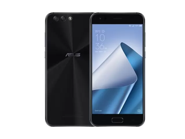 The ASUS Zenfone 4 smartphone in black.