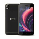 The HTC Desire 10 Pro smartphone in black.