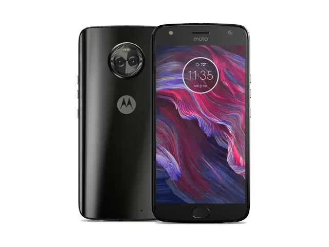 The Motorola Moto X4 smartphone in black.
