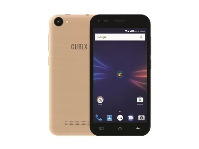 The Cherry Mobile Cubix Play HD smartphone in gold.