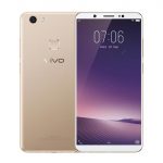 The Vivo V7 Plus smartphone in gold.