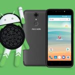 The Android Oreo mascot together with the Cherry Mobile Flare S6 smartphone.