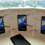 Box of Cloudfone Next Infinity, Plus and Pro. The Cloudfone Next infinity Quattro is shown outside the box!