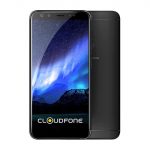 The Cloudfone Next Infinity Quattro smartphone in black.