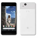 The Google Pixel 2 smartphone in 'clearly white'.