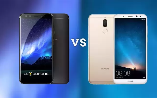 Cloudfone Next Infinity Quattro (left) and Huawei Nova 2i (right).