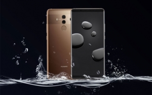 The Huawei Mate 10 Pro in mocha brown.