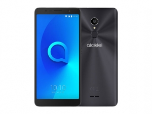 The Alcatel 3C smartphone in black.