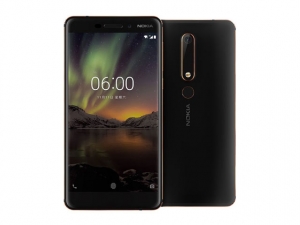 The Nokia 6 (2018) smartphone.