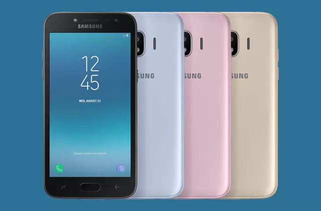 The Samsung Galaxy J2 Pro (2018) is available in these colors.