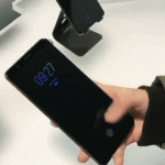 GIF of the Vivo under display fingerprint sensor in action.