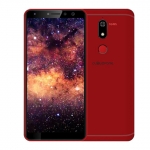 The Cloudfone Next Infinity Pro smartphone in red.