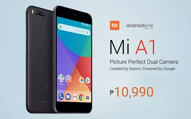 Official price of the Xiaomi Mi A1 in the Philippines.