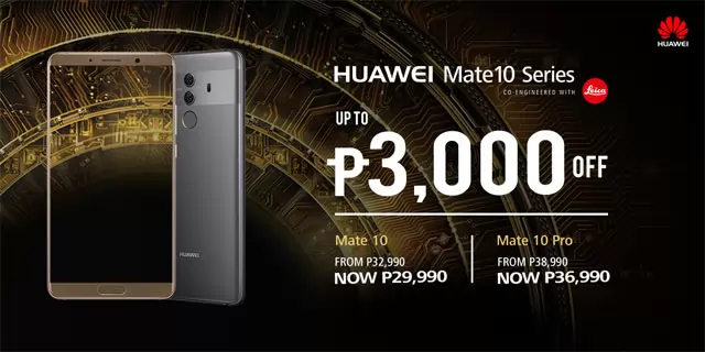 Huawei Mate 10 price drop.