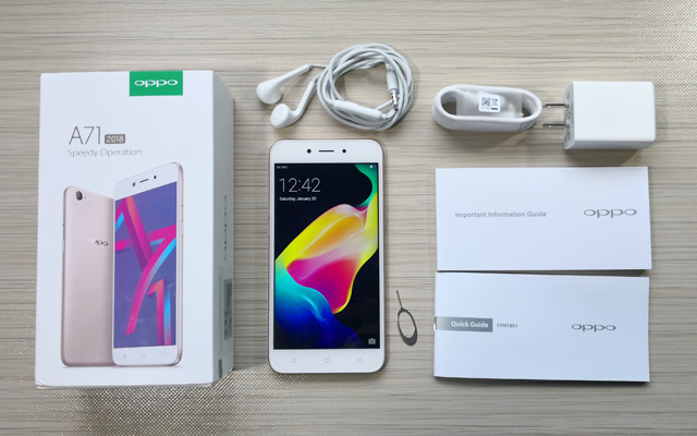 Unboxing the OPPO A71 (2018).