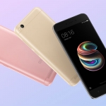 The Xiaomi Redmi 5A will be available in gold and gray.