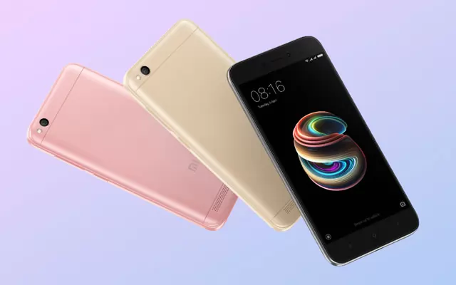 The Xiaomi Redmi 5A will be available in gold and gray.